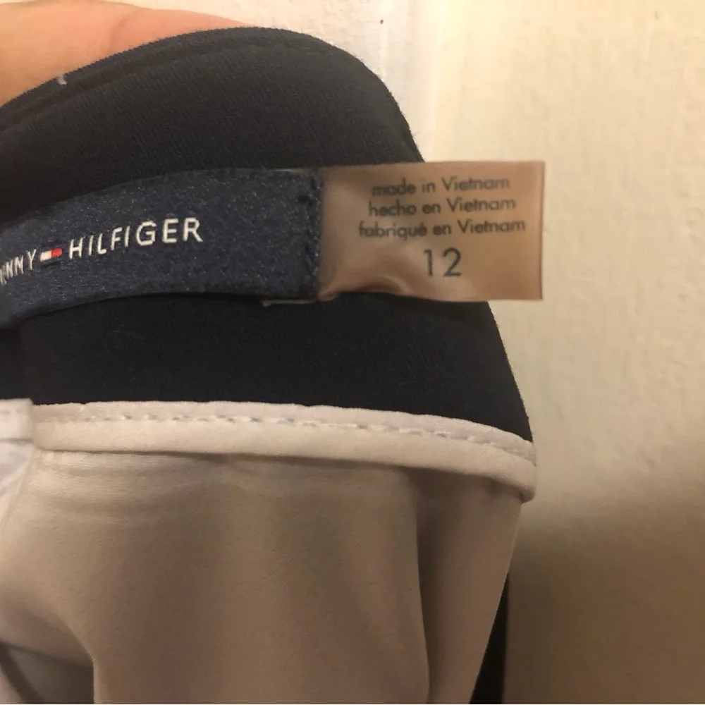 Tommy Hilfiger Black and Cream A-Line Skirt - Picture 2 of 5